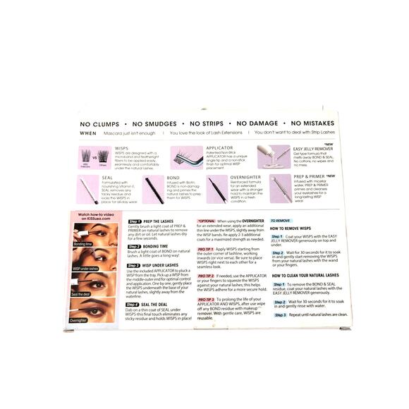 KISS Falscara Starter Lash Kit + Remover + Extra Lashes NWT - Picture 3 of 5